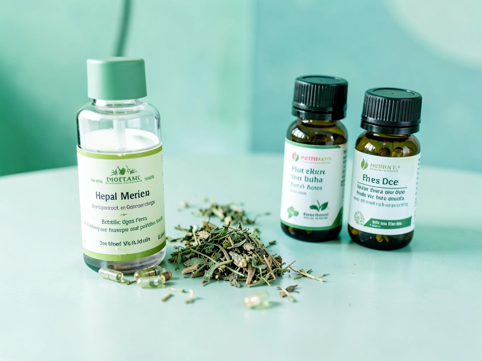Medicamentos Herbarios — Cápsulas y extractos de plantas